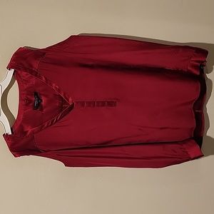 Nanette Lepore Red Cold Shoulder Top